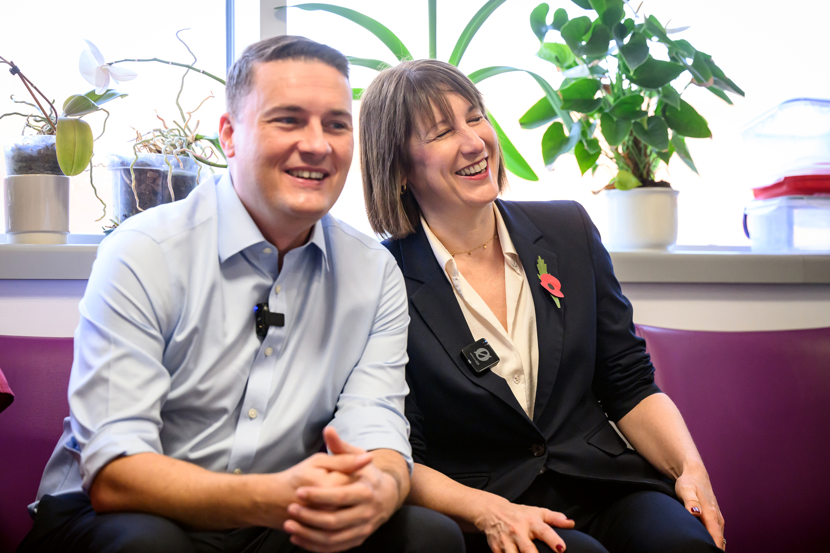Rachel Reeves and Wes Streeting at St. George's Hospital.